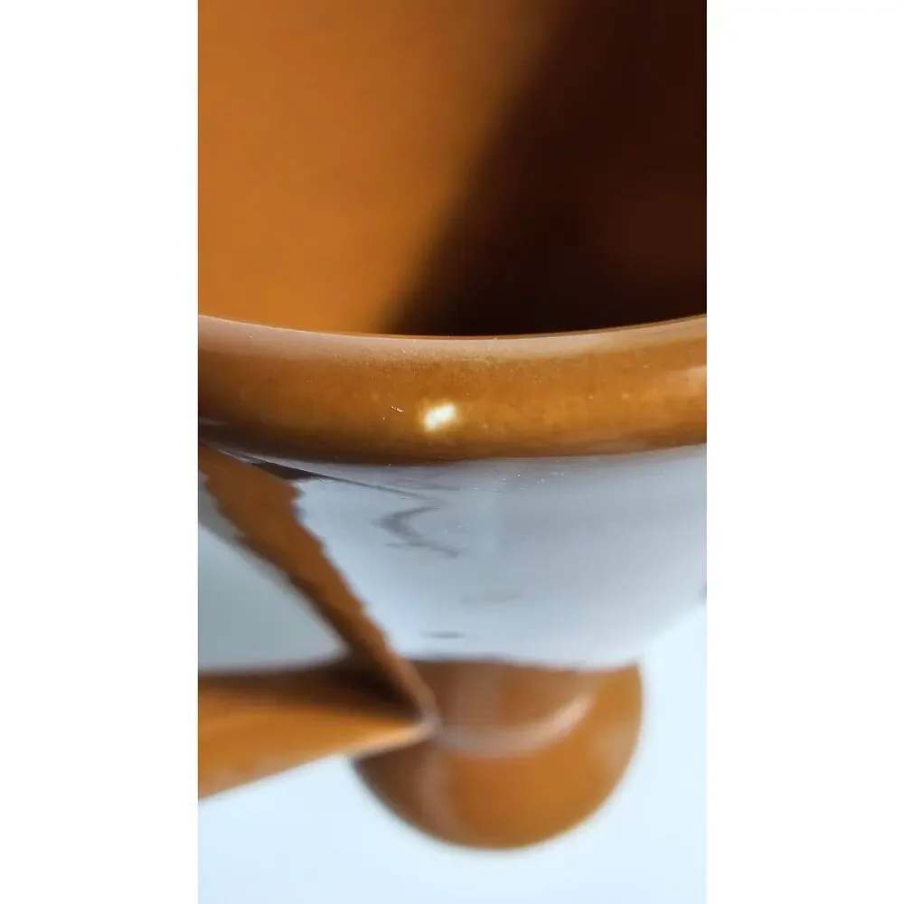 Nesbitt's Hot Chocolate mug in a glossy, rich chocolate-brown glaze 40s Vintage